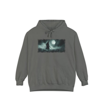 Moonlight Samurai Graphic Hoodie — Japanese Streetwear | NINJA TYO