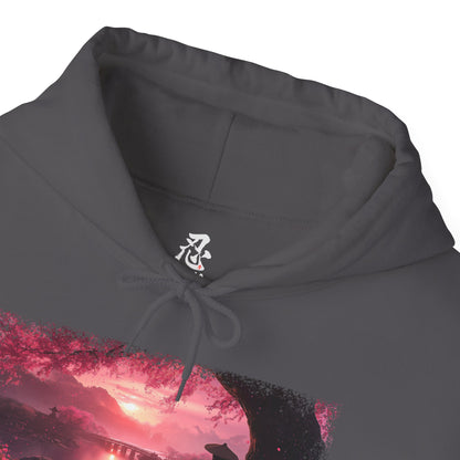 Graphic Hoodie — “Sakura Sunset” Design — Japanese Streetwear Clothing