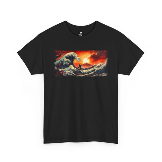 Graphic T-Shirt — “Wave of Kanagawa” Design — Japanese Streetwear Clothing