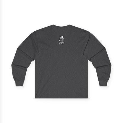 Ninja TYO "Black Flame Katana" Long T-Shirt / Japanese warriors / Japanese culture clothing