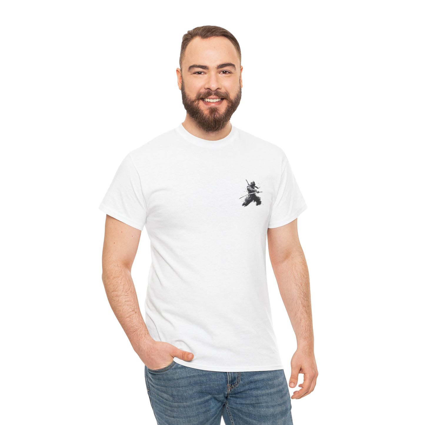 Graphic T-Shirt — “Back Blade” Design — Japanese Streetwear Clothing
