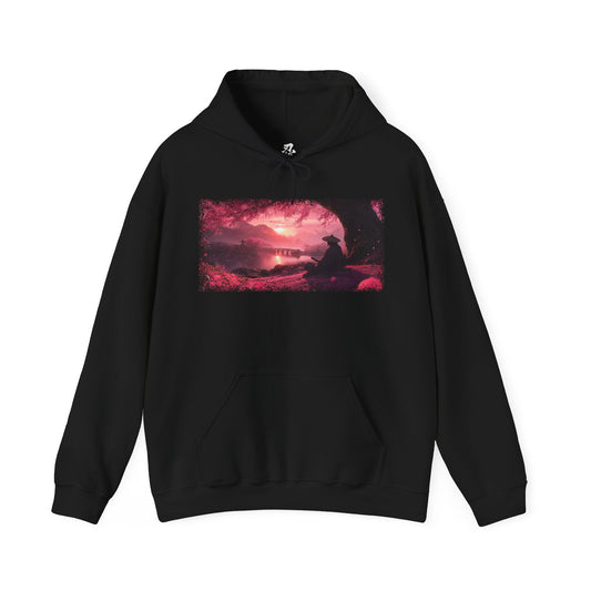 Graphic Hoodie — “Sakura Sunset” Design — Japanese Streetwear Hoodie
