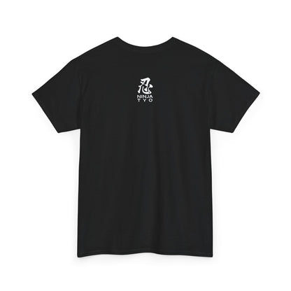 Men’s Graphic T-Shirt — “Wave of Kanagawa” Warrior Design — Ninja, Samurai, Ronin, Japanese Streetwear Tee