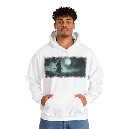 Ronin "Moonlight" Hoodie / Japanese warriors / Japanese culture clothing