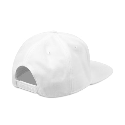 Shinobi Kanji Embroidered Snapback — White & Grey | NINJA TYO