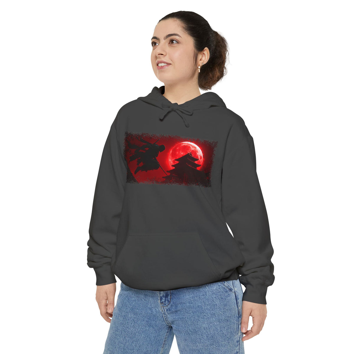 Blood Moon Ninja Graphic Hoodie — Japanese Streetwear | NINJA TYO