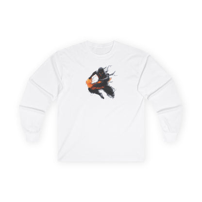 Ninja "Katon no Jutsu" Long T-Shirt / Japanese warriors / Japanese culture clothing