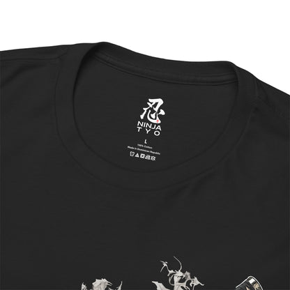 Ninja TYO "Black Flame Katana" T-Shirt / Japanese warriors / Japanese culture clothing