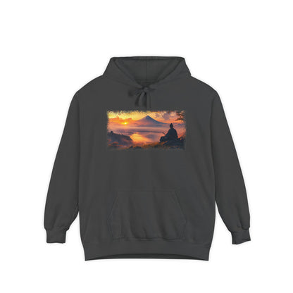 Mt. Fuji Sunset Ronin Graphic Hoodie — Japanese Streetwear | NINJA TYO