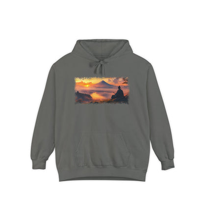 Mt. Fuji Sunset Ronin Graphic Hoodie — Japanese Streetwear | NINJA TYO