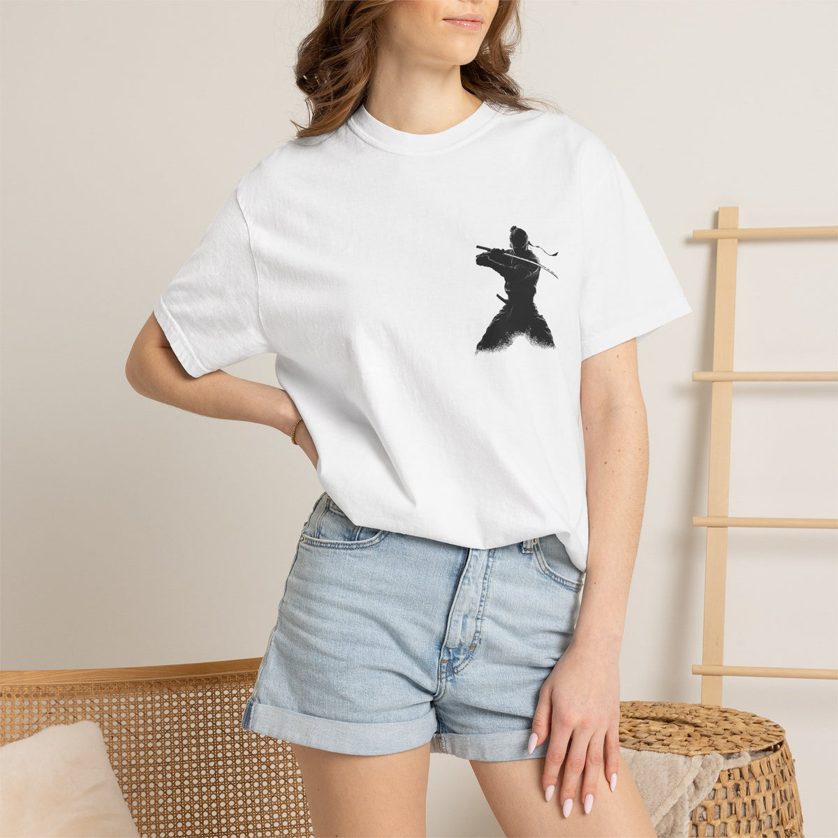 Shadow Ninja Silhouette Graphic T-Shirt — Japanese Streetwear | NINJA TYO