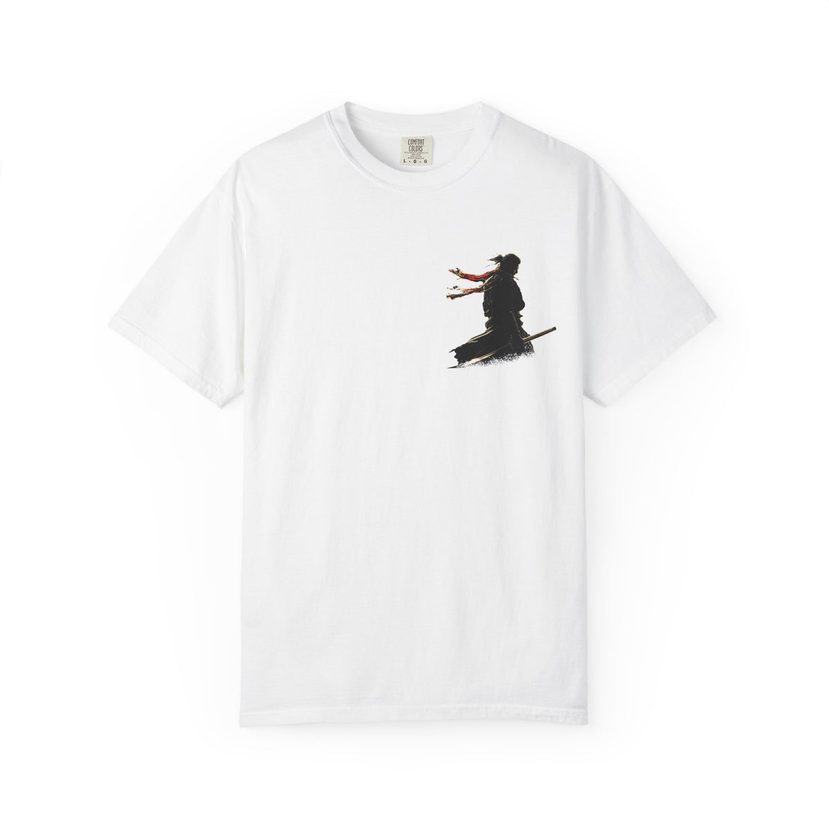 Red Scarf Ronin Graphic T-Shirt — Japanese Streetwear | NINJA TYO