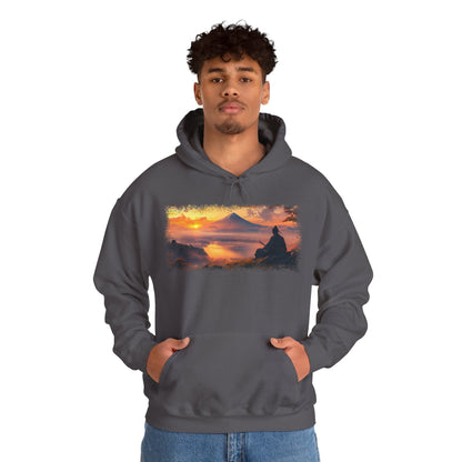 Graphic Hoodie — “Mt. Fuji Sunset” Design — Japanese Streetwear Clothing