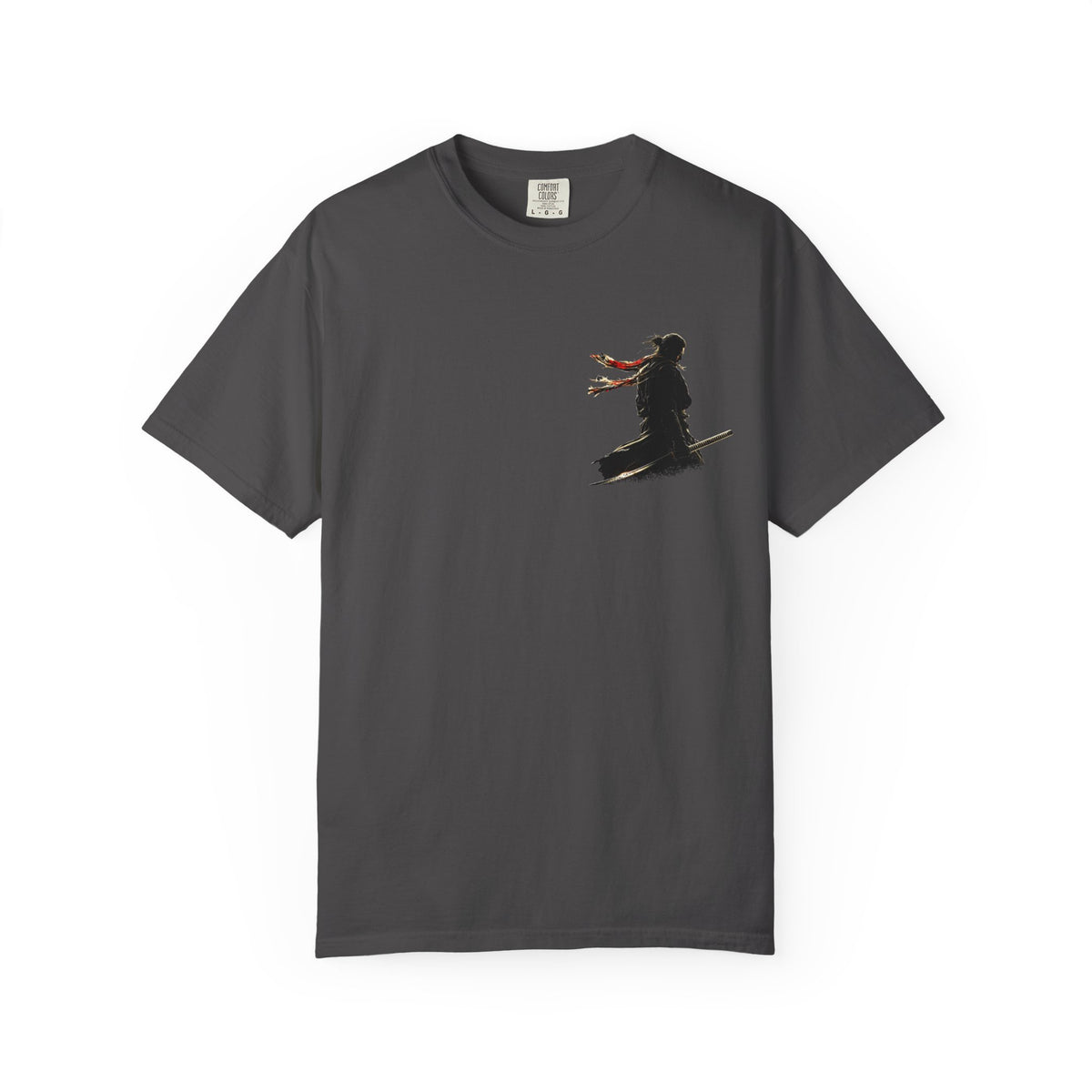 Red Scarf Ronin Graphic T-Shirt — Japanese Streetwear | NINJA TYO