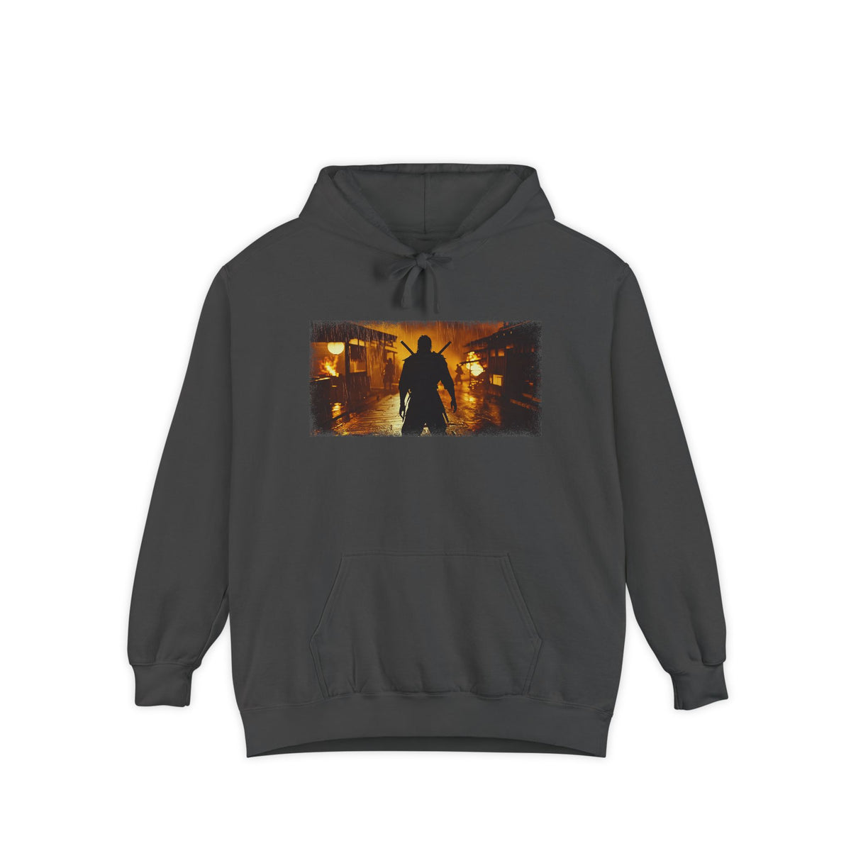 Dual Katana Ronin Graphic Hoodie — Japanese Streetwear | NINJA TYO