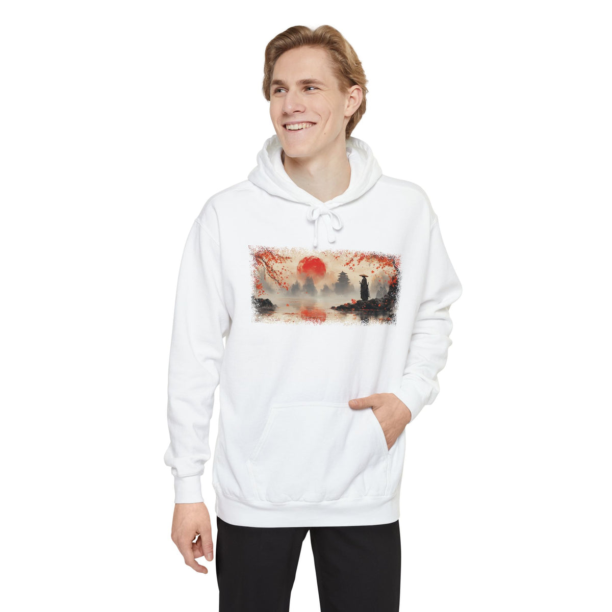 Hinomaru Ronin Graphic Hoodie — Japanese Streetwear | NINJA TYO
