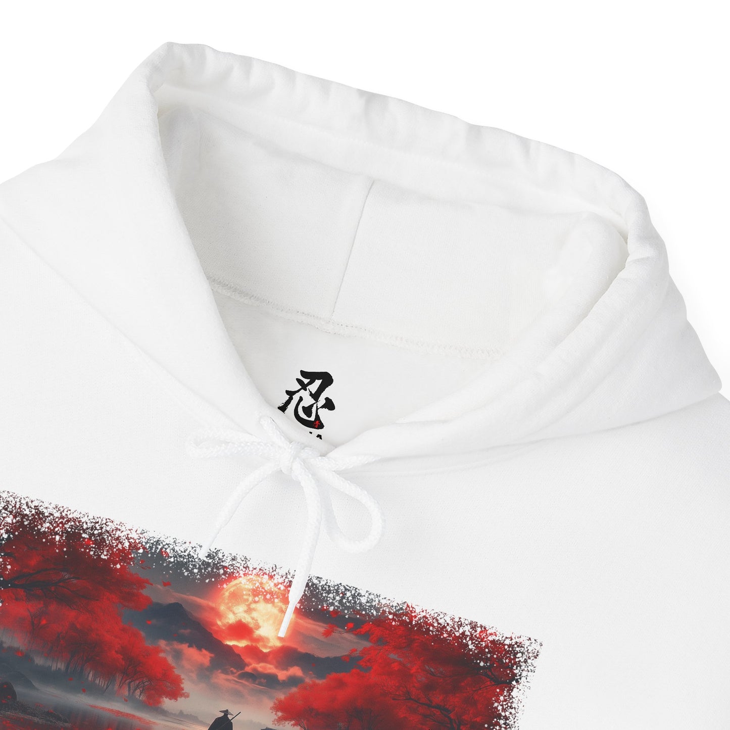 Graphic Hoodie — “Red Moon” Design — Japanese Streetwear Clothing