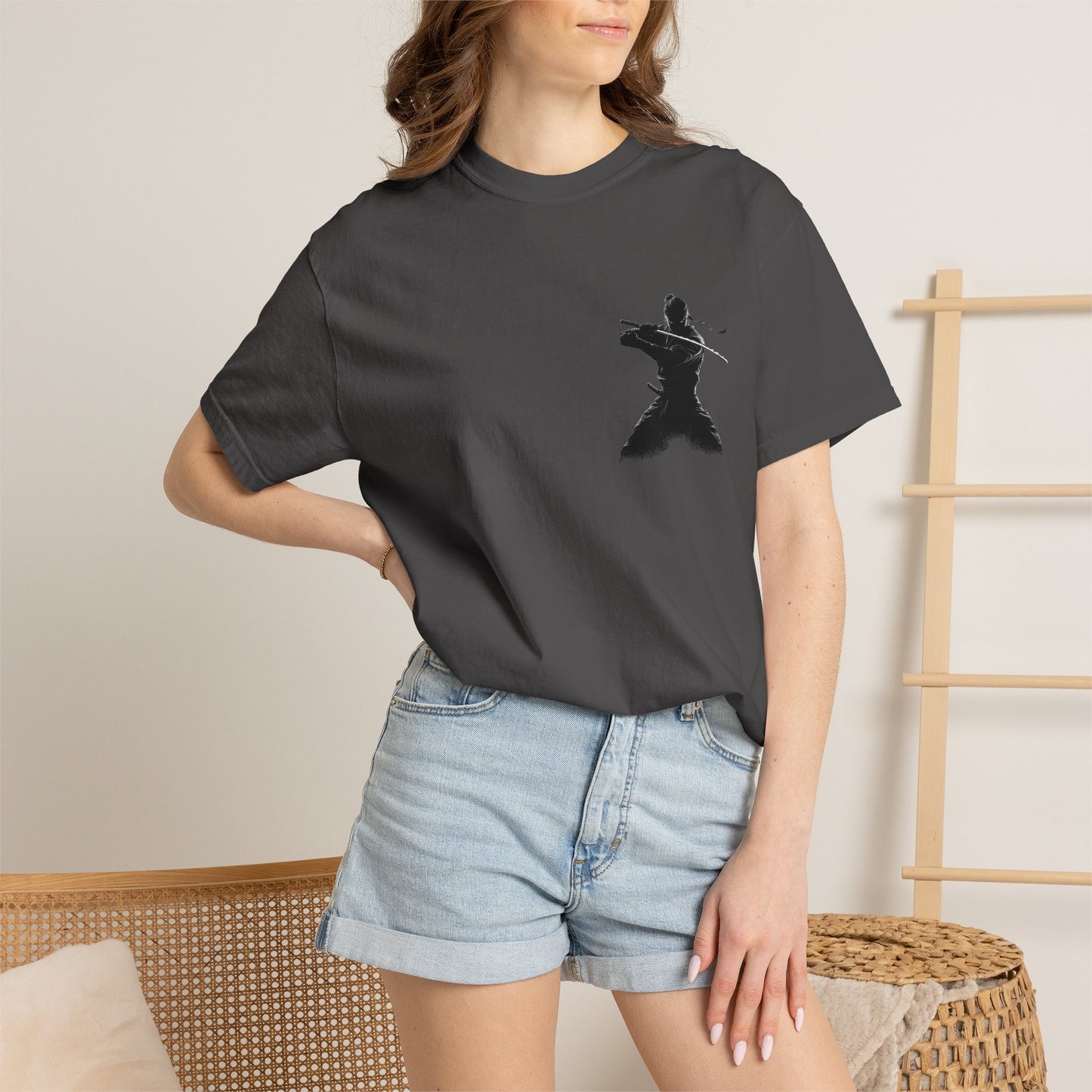 Shadow Ninja Silhouette Graphic T-Shirt — Japanese Streetwear | NINJA TYO