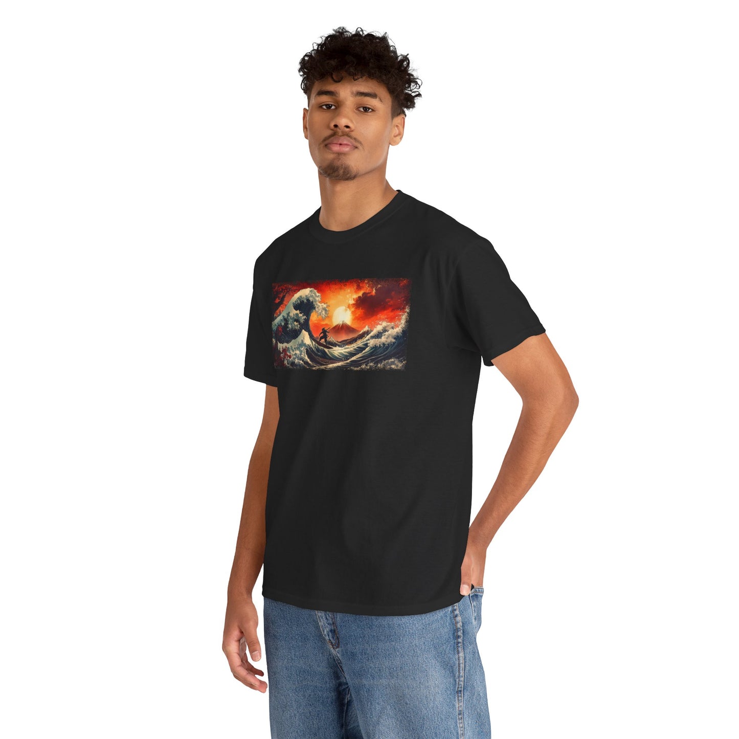Graphic T-Shirt — “Wave of Kanagawa” Design — Japanese Streetwear Clothing