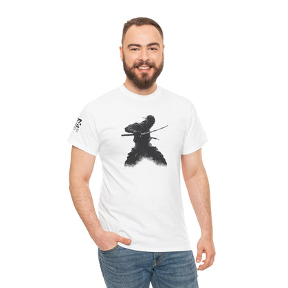 Men’s Graphic T-Shirt — “Parry” Warrior Design — Ninja, Samurai, Ronin, Japanese Streetwear Tee
