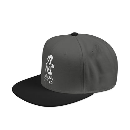 Shinobi Kanji Embroidered Snapback — Black | NINJA TYO