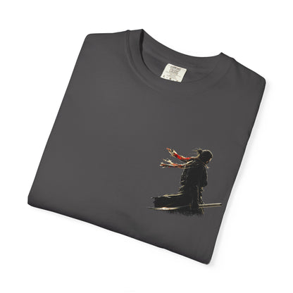 Red Scarf Ronin Graphic T-Shirt — Japanese Streetwear | NINJA TYO