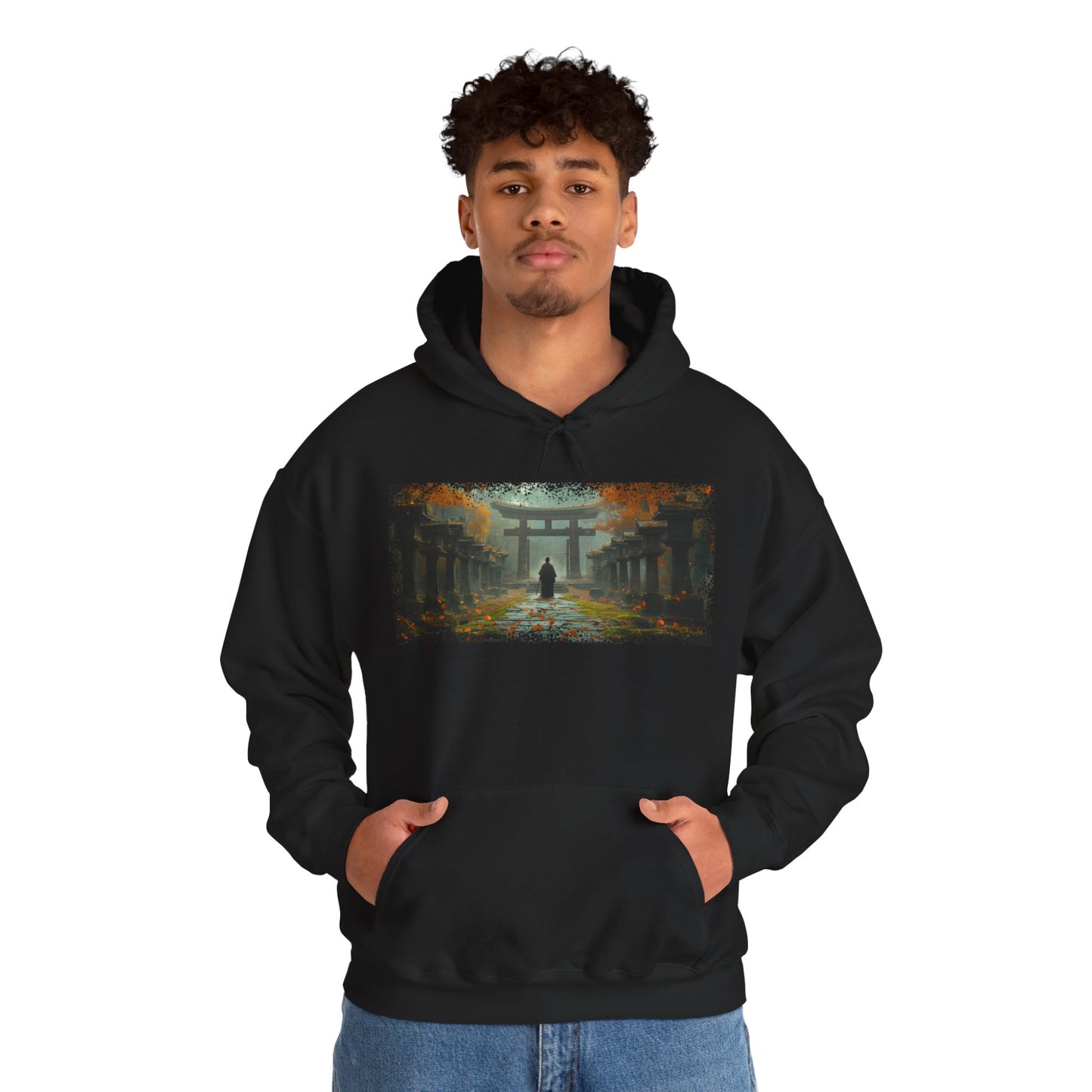 Graphic Hoodie — “Torii” Design — Japanese Streetwear Clothing