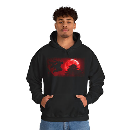 Graphic Hoodie — “Blood Moon” Design — Japanese Streetwear Clothing