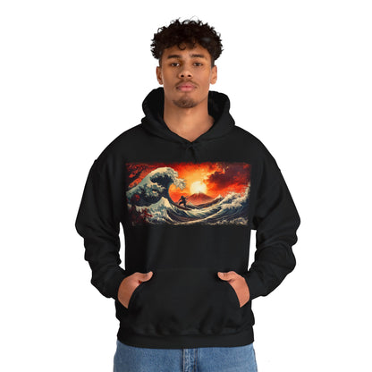 Ninja "Wave of Kanagawa" Hoodie / Japanese warriors / Japanese culture clothing