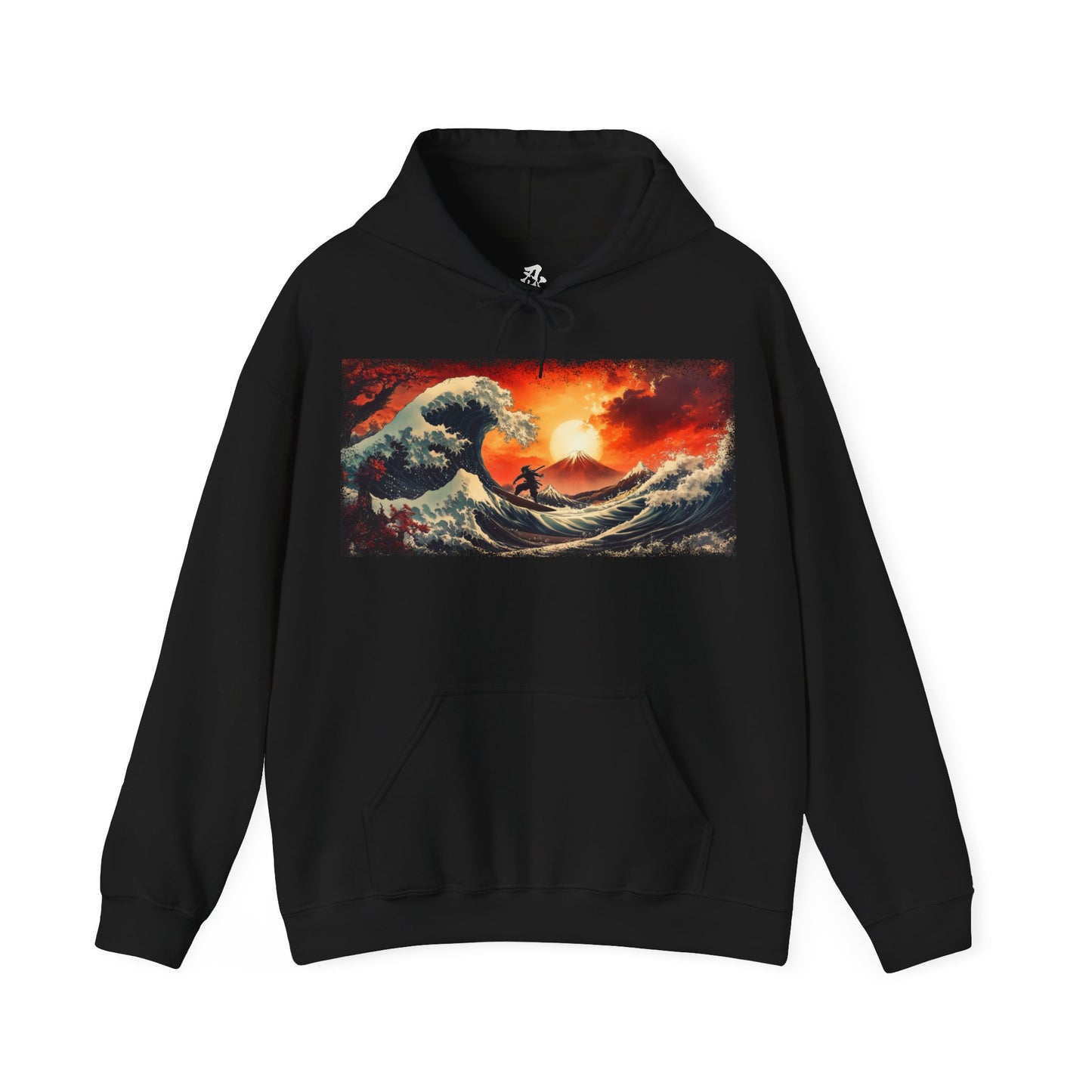 Ninja "Wave of Kanagawa" Hoodie / Japanese warriors / Japanese culture clothing