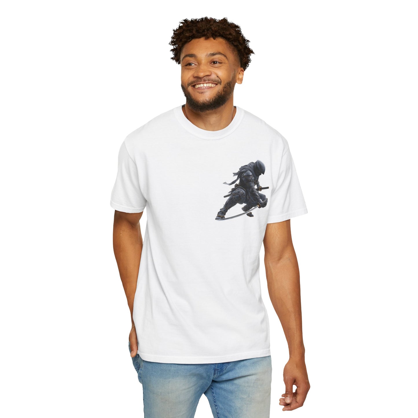 Graphic T-Shirt — “Armored Ninja” Design — Japanese Streetwear Tee