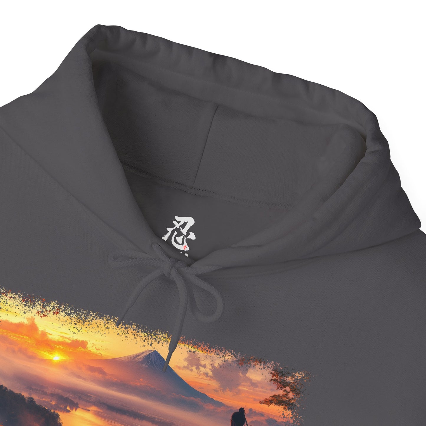 Graphic Hoodie — “Mt. Fuji Sunset” Design — Japanese Streetwear Clothing