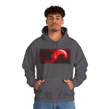 Graphic Hoodie — “Blood Moon” Design — Japanese Streetwear Clothing