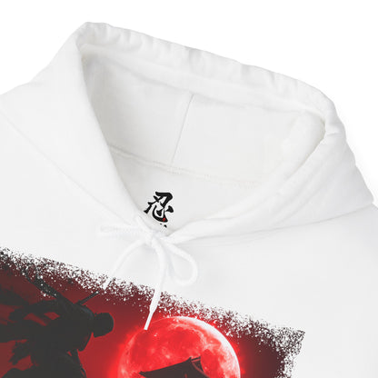 Ninja "Blood Moon" Hoodie / Japanese warriors / Japanese culture clothing