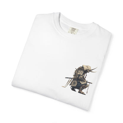 Serve Kneeling Samurai Graphic T-Shirt — Japanese Streetwear | NINJA TYO