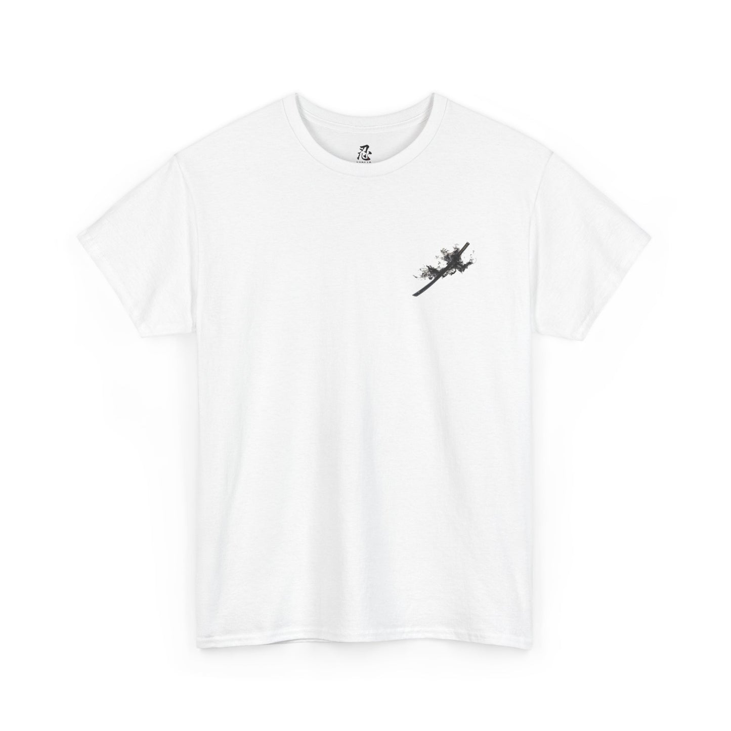 Graphic T-Shirt — “Black Flame Katana” Design —  Japanese Streetwear Clothing