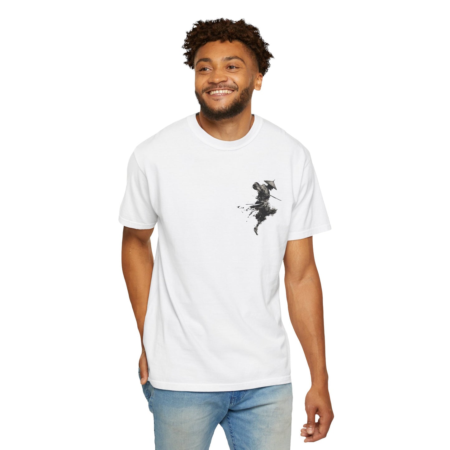 Graphic T-Shirt — “Ronin Jump” Design — Japanese Streetwear Clothing