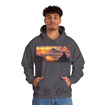 Ronin "Mt.Fuji Sunset" Hoodie / Japanese warriors / Japanese culture clothing