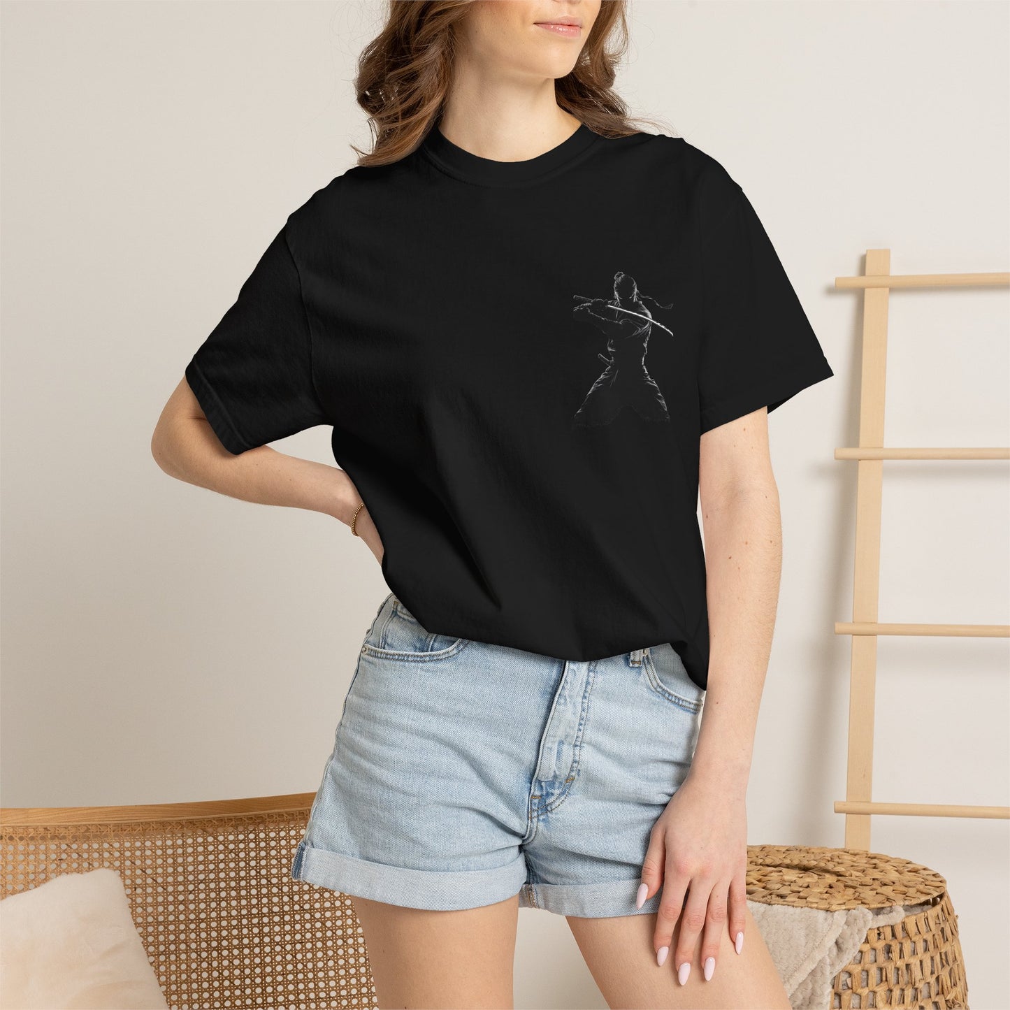 Shadow Ninja Silhouette Graphic T-Shirt — Japanese Streetwear | NINJA TYO