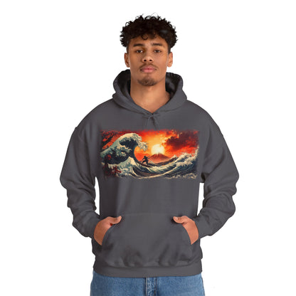 Ninja "Wave of Kanagawa" Hoodie / Japanese warriors / Japanese culture clothing