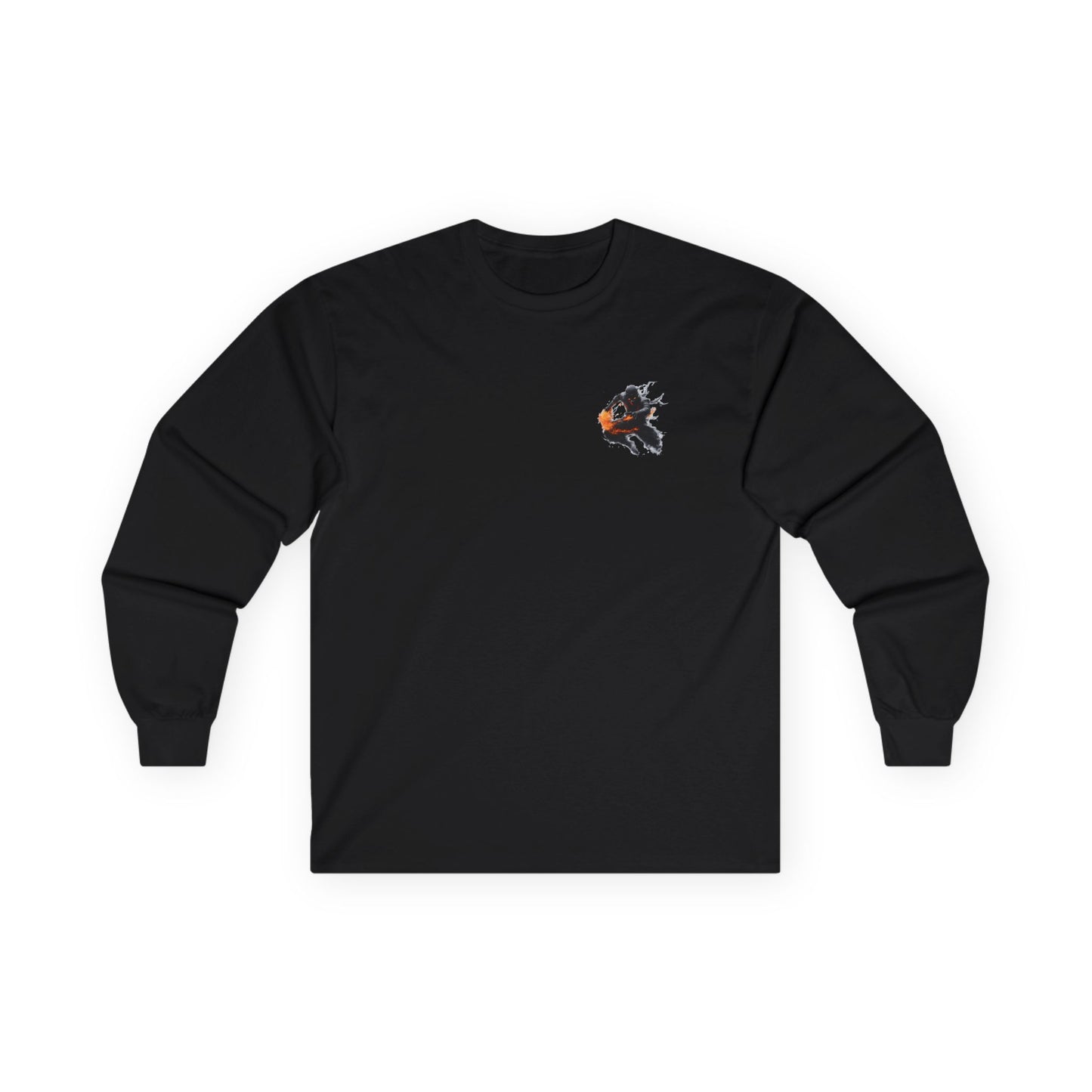 Graphic Long Sleeve T-Shirt — “Katon no Jutsu” Design — Japanese Streetwear Clothing