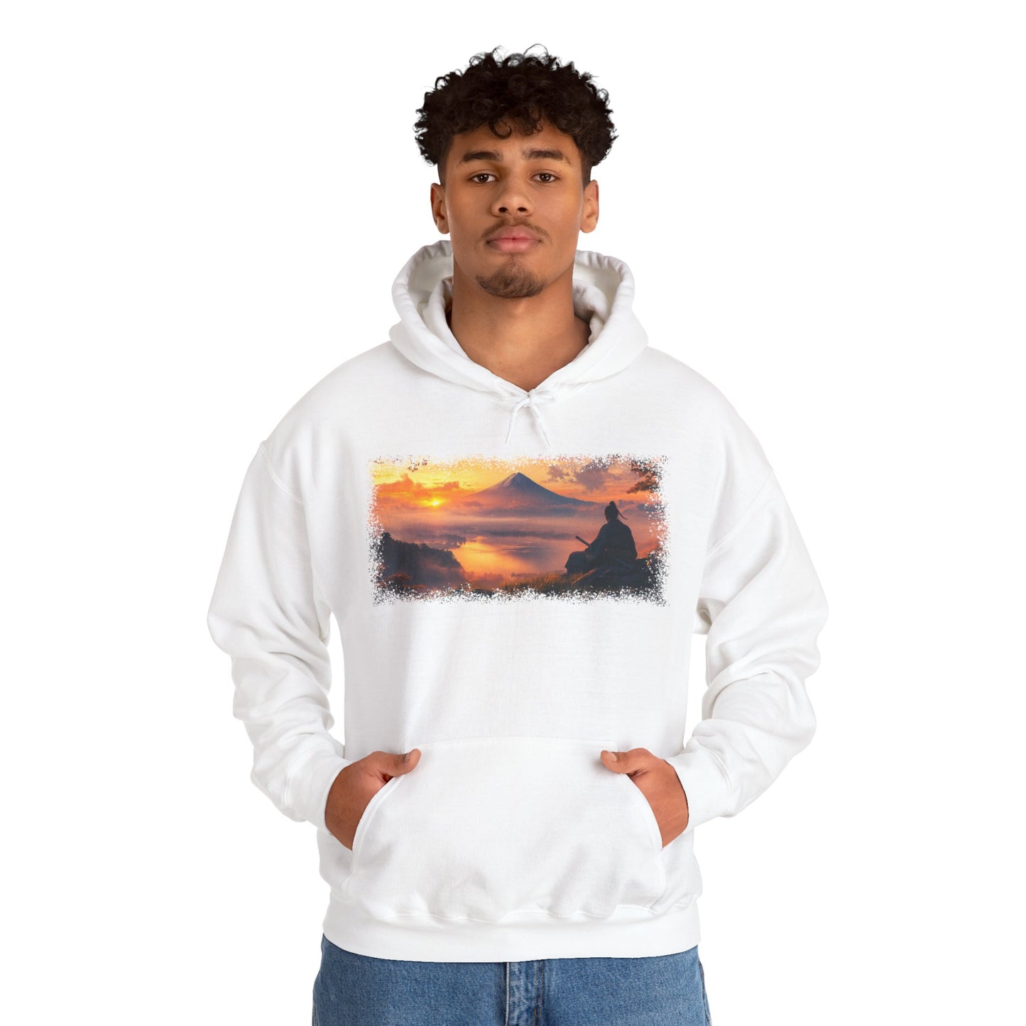 Graphic Hoodie — “Mt. Fuji Sunset” Design — Japanese Streetwear Clothing