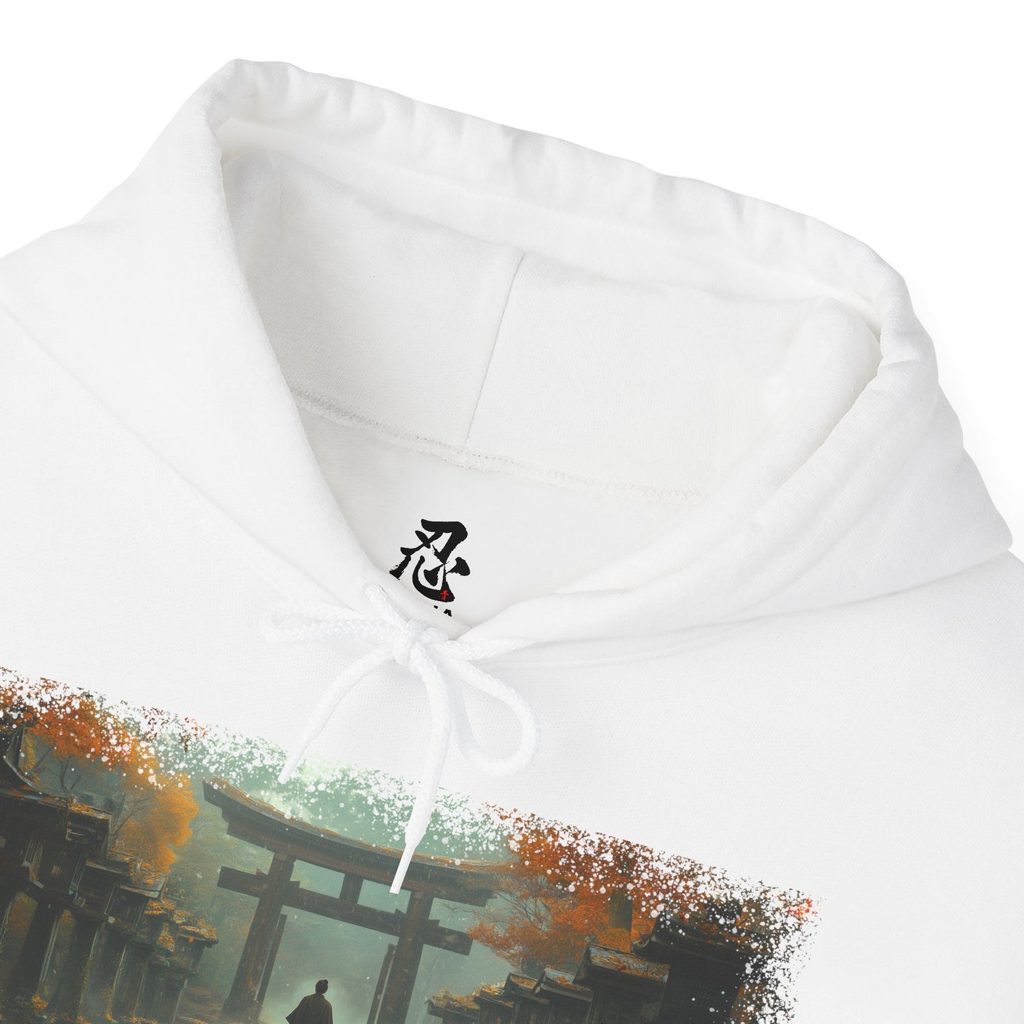 Men’s Graphic Hoodie — “Torii” Warrior Design — Ninja, Samurai, Ronin, Japanese Streetwear Hoodie