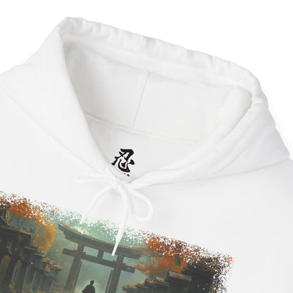 Men’s Graphic Hoodie — “Torii” Warrior Design — Ninja, Samurai, Ronin, Japanese Streetwear Hoodie