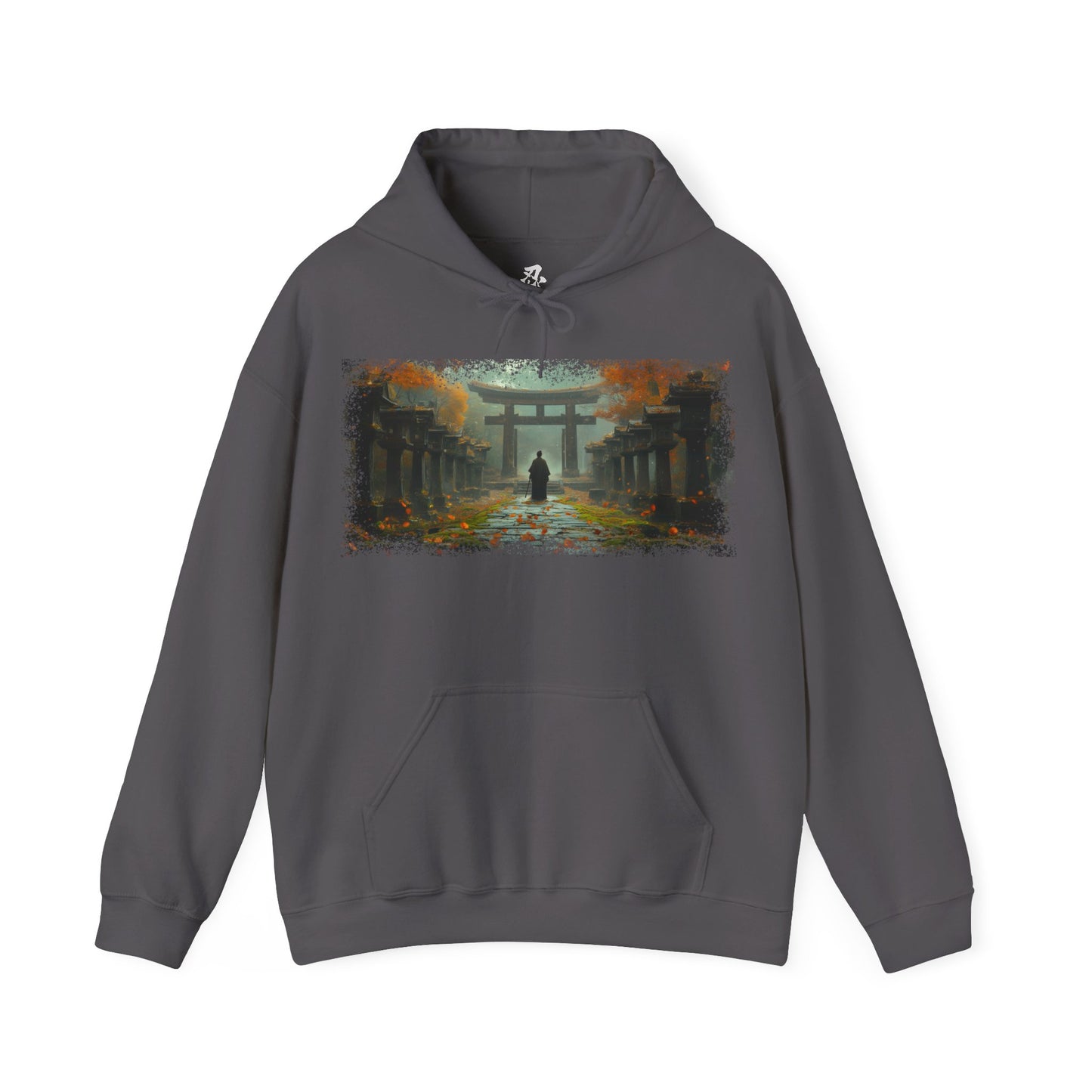 Men’s Graphic Hoodie — “Torii” Warrior Design — Ninja, Samurai, Ronin, Japanese Streetwear Hoodie